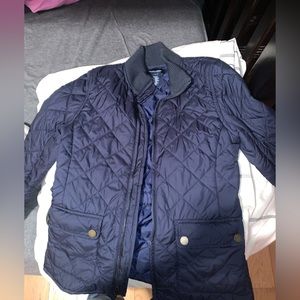 Size 12-14 navy blue polo jacket